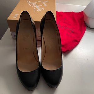 Christian Louboutin black filo 120 kid